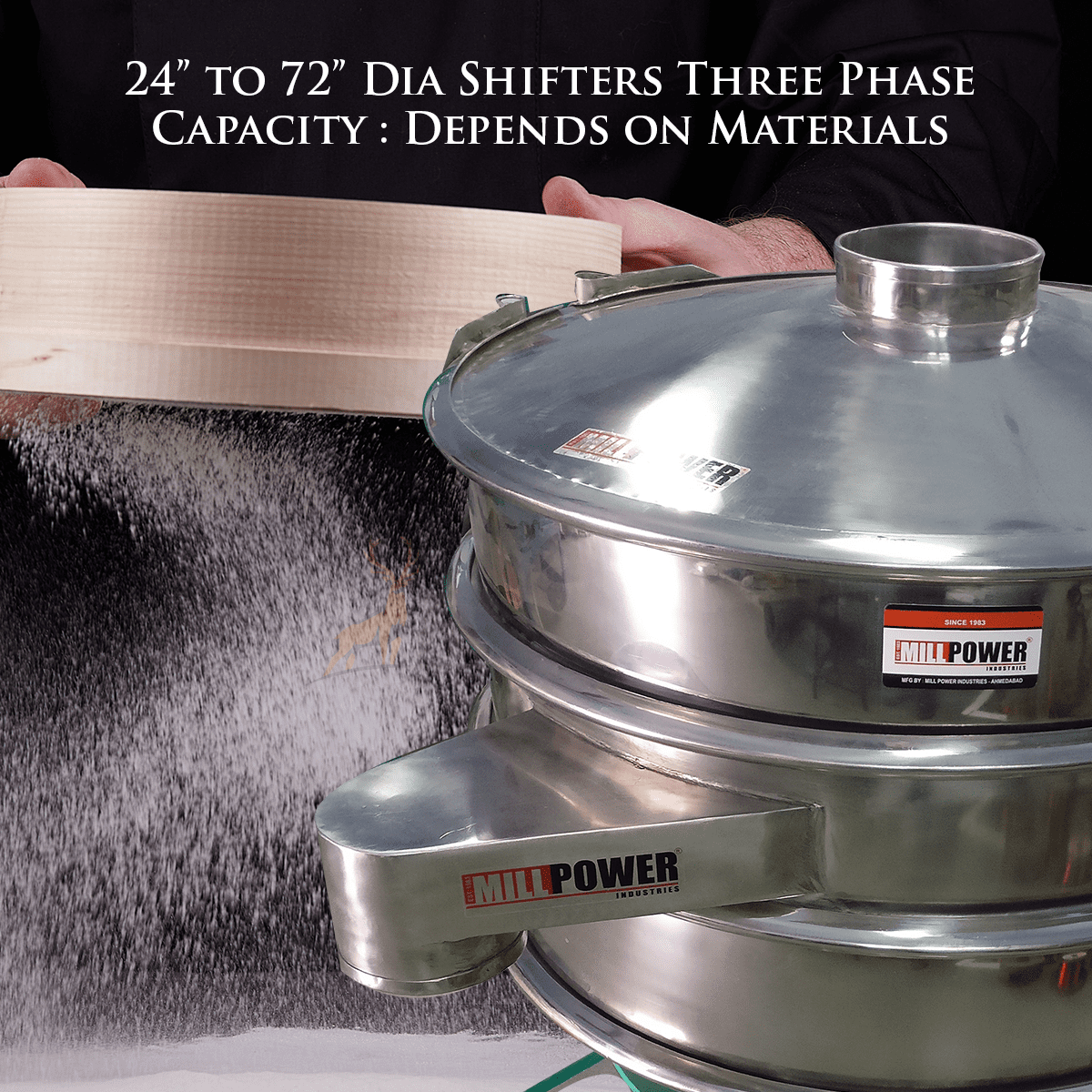 Vibro Sifter Machine SS Food Grade Multi Deck VS SS304 Reindeer