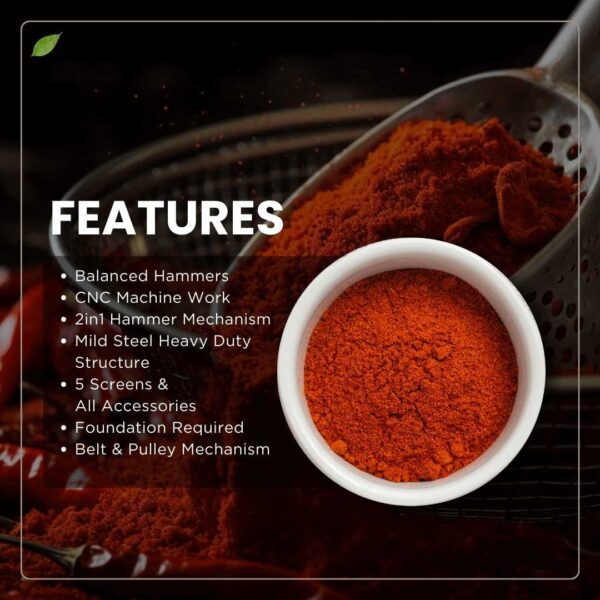 commercial masala grinding machine features