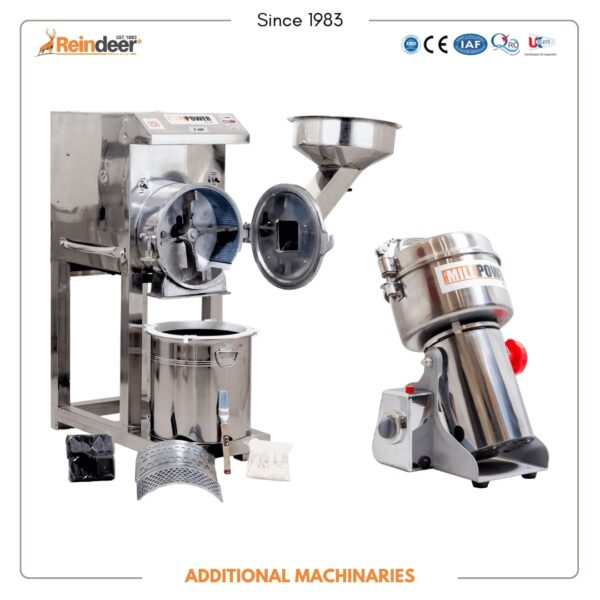 domestic and commercial spice grinders and flour mills
