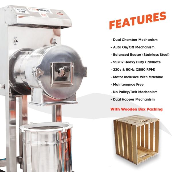 features of our pulverizer atta chakki