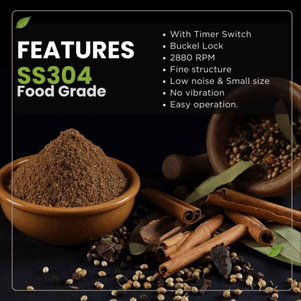 high-quality SS304 spice grinding machine features