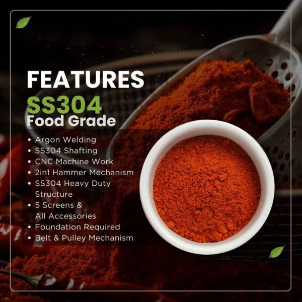 high-quality chilli grinding machine SS304 manufacturers