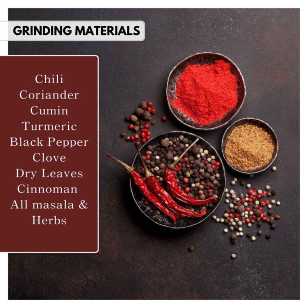 materials to grind in chilli grinding machine