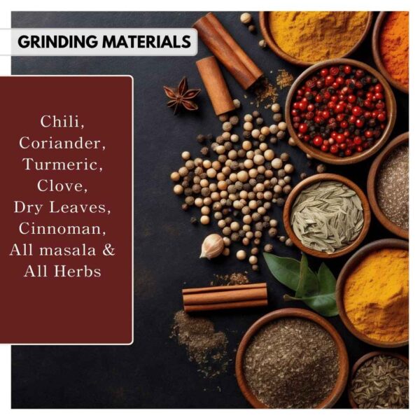 materials to grind in spice grinding machine for home