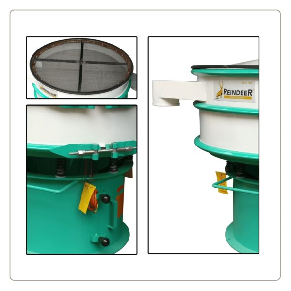 vibro sifting mechanism to clean and separate materials